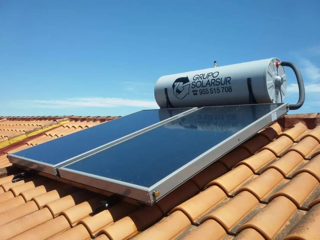 Instalación solar térmica para agua caliente